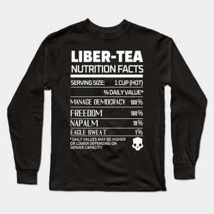 Helldivers 2 'Liber-tea' Nutrition Long Sleeve T-Shirt